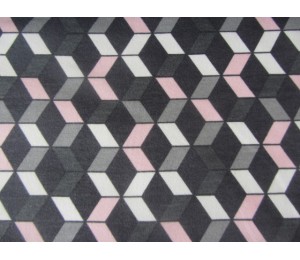 Sweat - 3D Grafische Muster in grau rosa